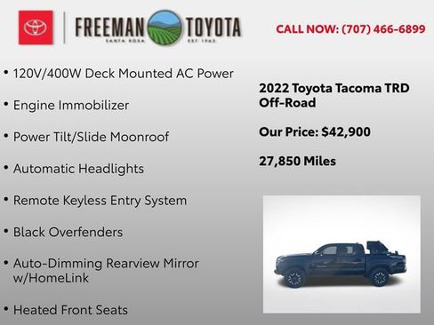 Used 2022 Toyota Tacoma TRD Off-Road w/ TRD Premium Off Road Package image 11