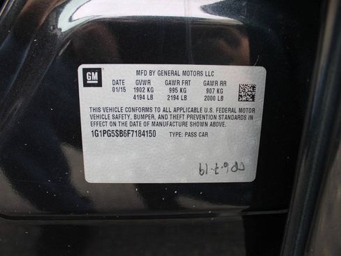 Used 2015 Chevrolet Cruze LTZ w/ Sun, Sound and Sport Package FWD image 43