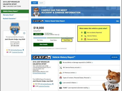 Used 2018 Jeep Wrangler Unlimited Sport image 11