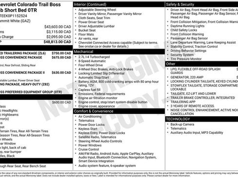 Used 2023 Chevrolet Colorado Trail Boss w/ Advanced Trailering Package AWD/4WD image 4