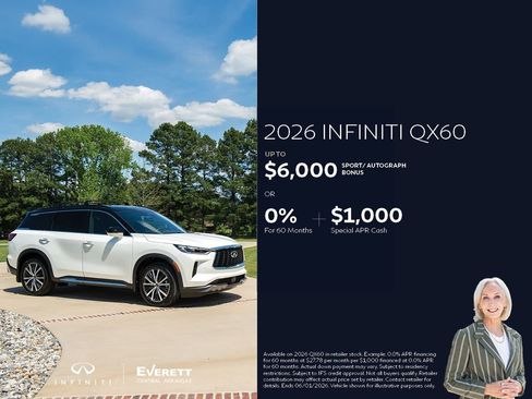 New 2026 INFINITI QX60 Autograph w/ Dark Cargo Package AWD/4WD image 2