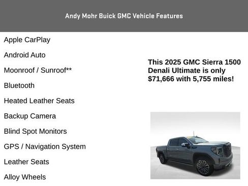 Used 2025 GMC Sierra 1500 Denali Ultimate AWD/4WD image 4