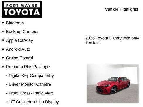 New 2026 Toyota Camry XLE image 7