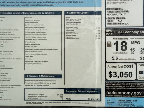 Used 2023 Maserati MC20 Cielo -351 Miles, Lightweight image 24