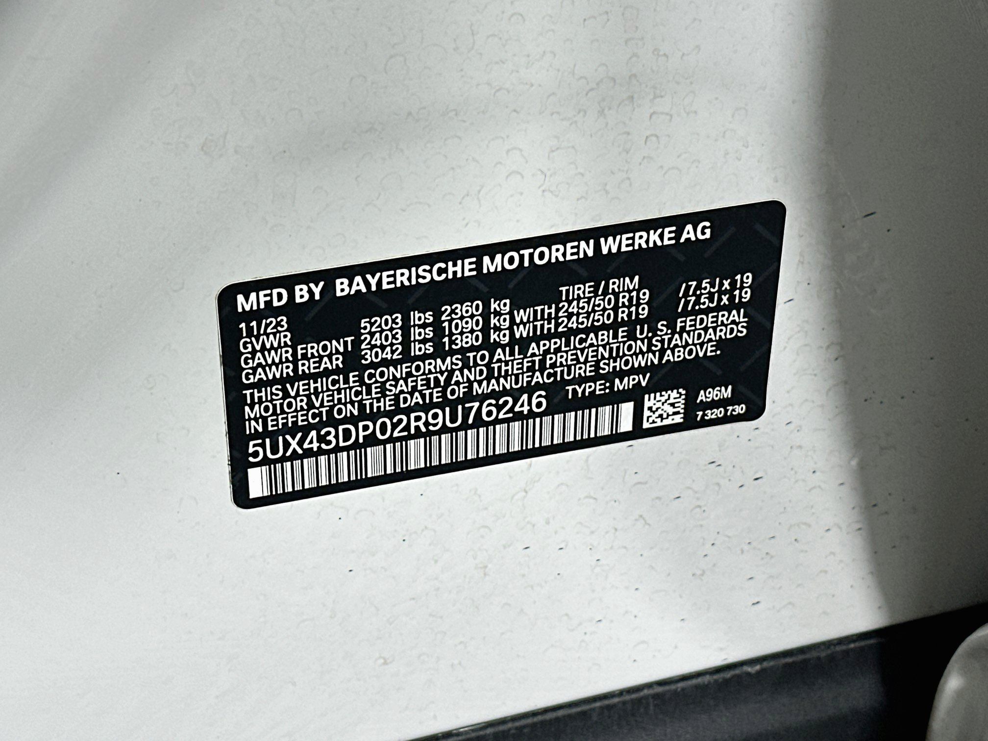 Used 2024 BMW X3 sDrive30i w/ Convenience Package RWD image 12