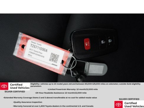 Certified 2017 Toyota Prius Three Touring FWD image 30