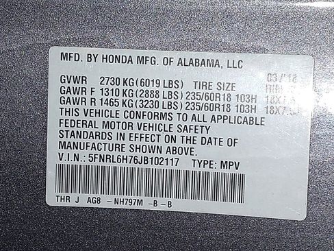 Used 2018 Honda Odyssey EX-L image 33