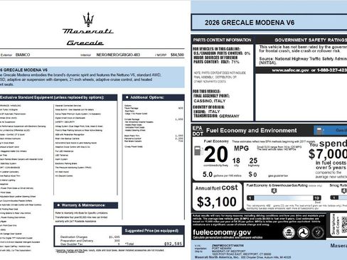 Used 2026 Maserati Grecale Modena AWD/4WD image 23
