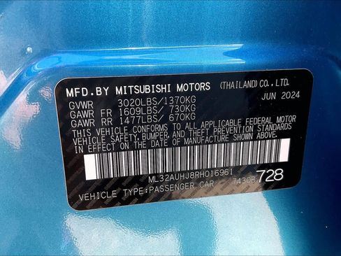 Used 2024 Mitsubishi Mirage ES FWD image 31