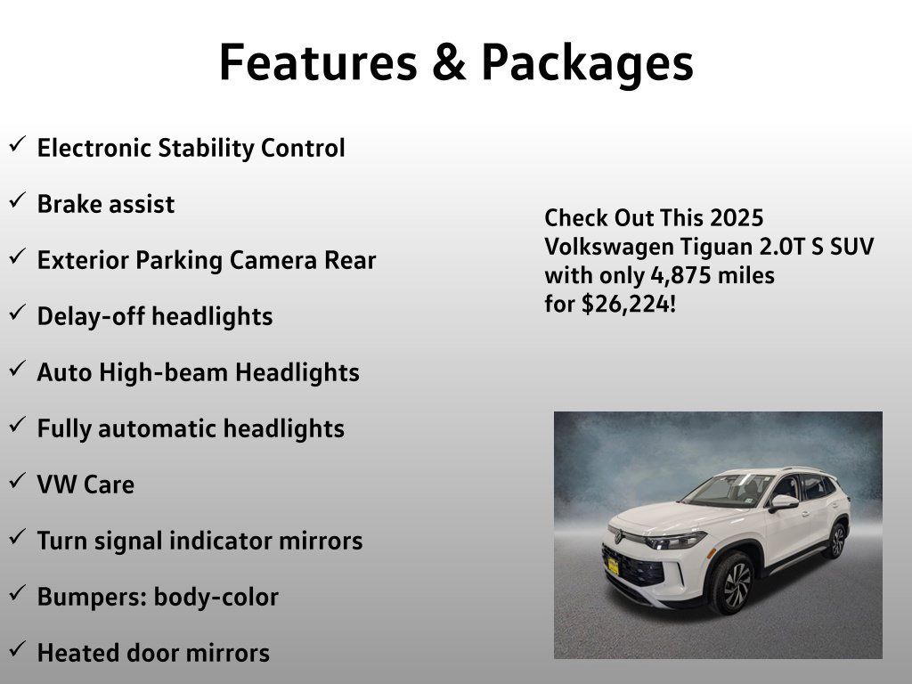 Used 2025 Volkswagen Tiguan S AWD/4WD image 17