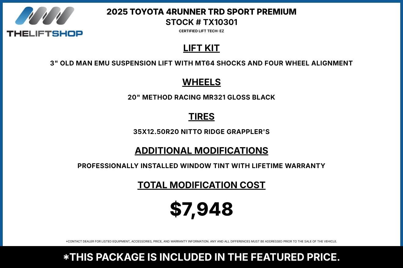Used 2025 Toyota 4Runner TRD Sport Premium AWD/4WD image 2