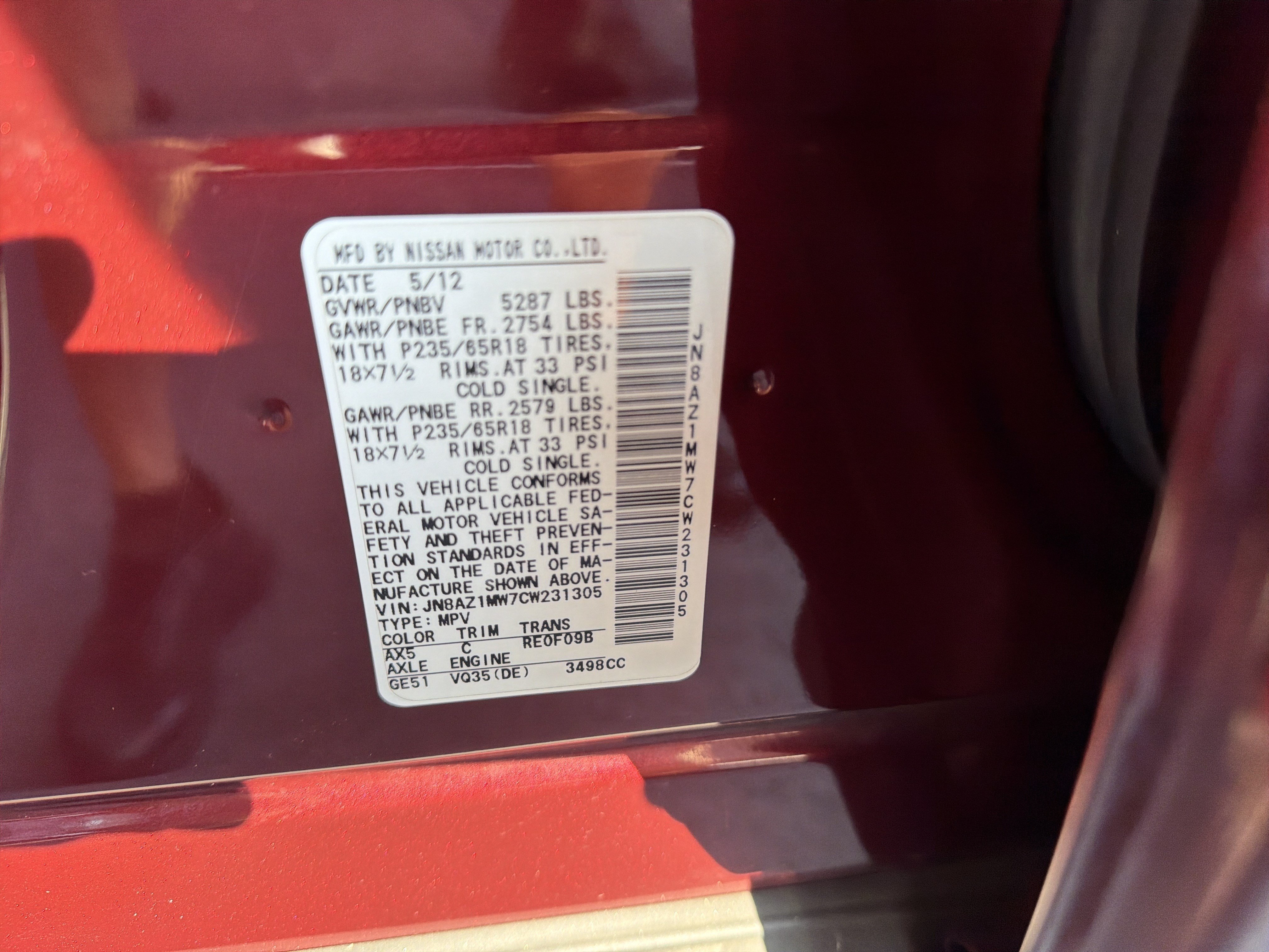 Used 2012 Nissan Murano SL AWD/4WD image 48