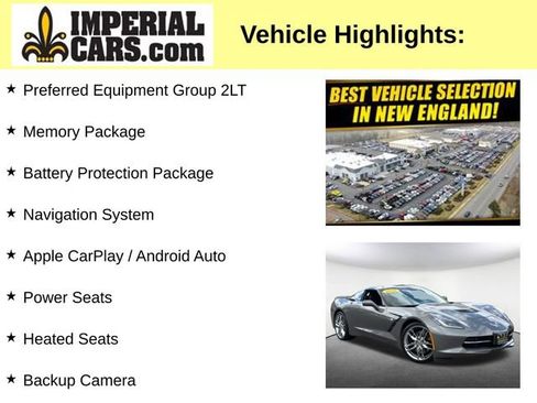 Used 2016 Chevrolet Corvette Stingray Coupe w/ 2LT Preferred Equipment Group RWD image 8
