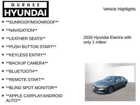 New 2026 Hyundai Elantra Limited FWD image 8