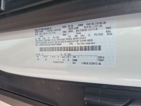 New 2026 Ford Transit 350 148 High Roof Extended Wagon image 44