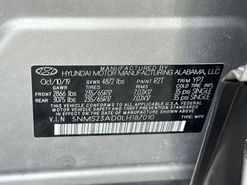 Used 2020 Hyundai Santa Fe SE FWD image 40