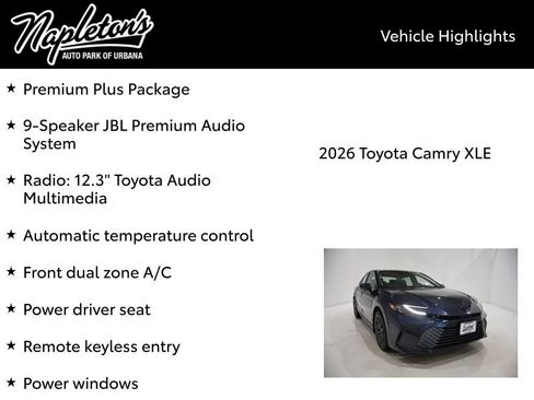New 2026 Toyota Camry XLE image 15