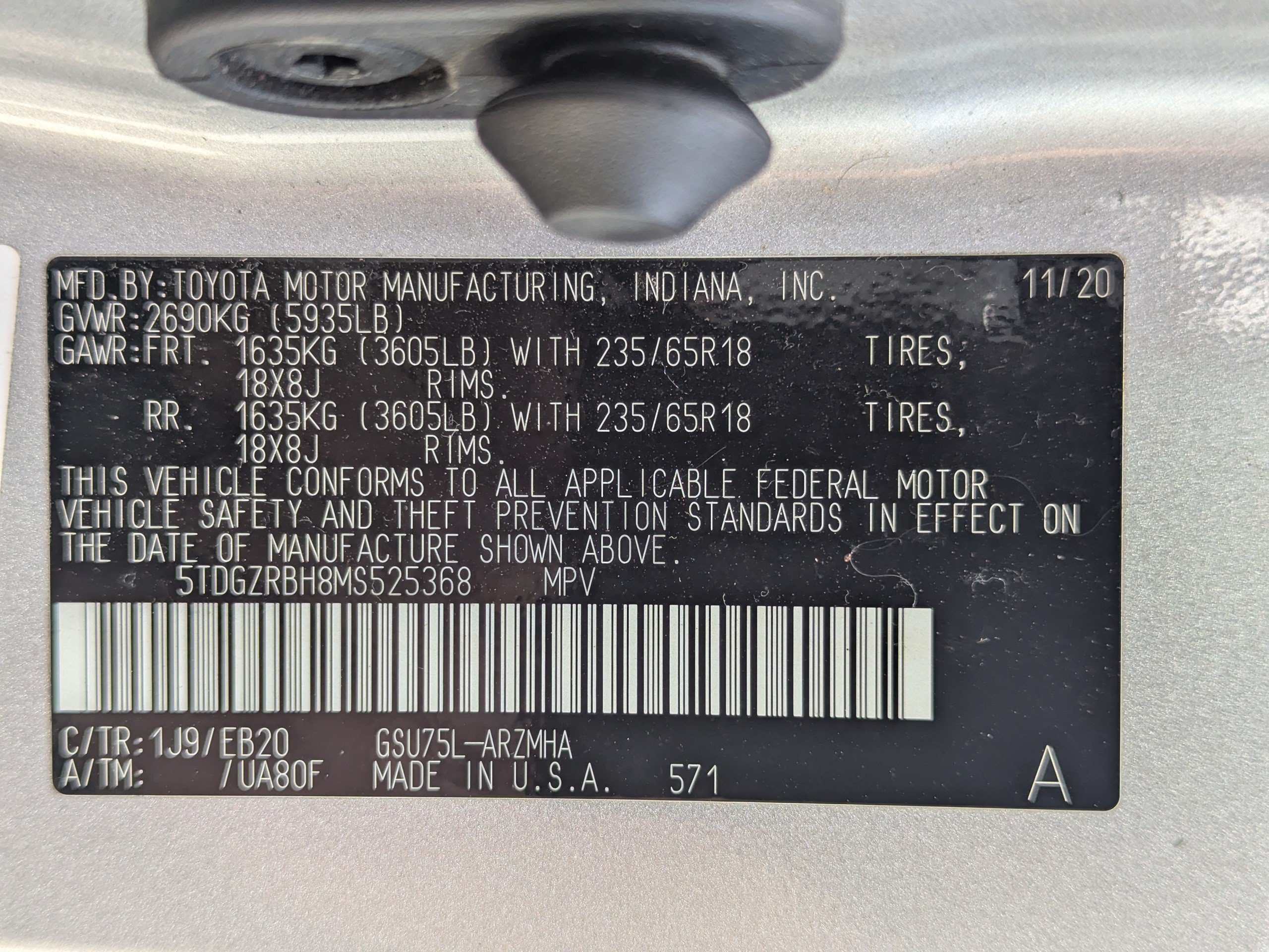 Used 2021 Toyota Highlander XLE AWD/4WD image 51