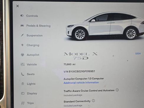 Used 2016 Tesla Model X 75D AWD/4WD image 3