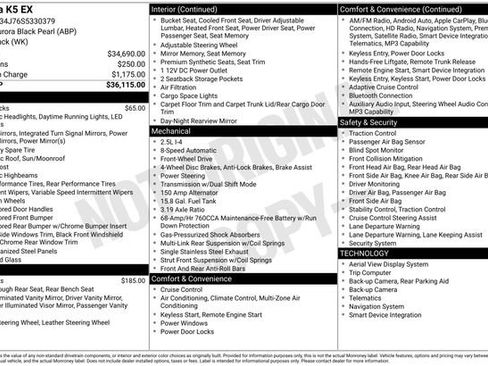 Certified 2025 Kia K5 EX FWD image 24