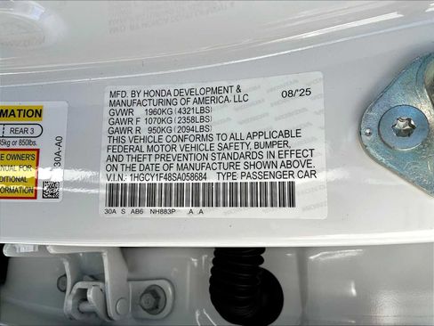 New 2025 Honda Accord SE image 17