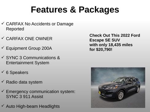 Used 2022 Ford Escape SE image 4