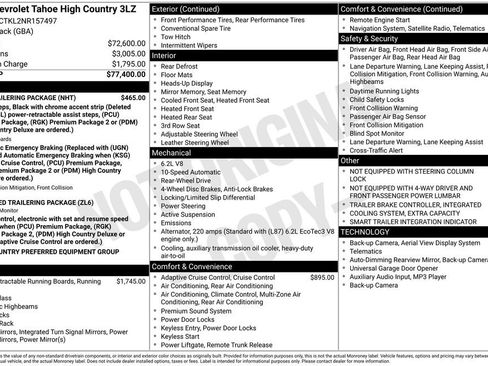 Used 2022 Chevrolet Tahoe High Country w/ Max Trailering Package image 6