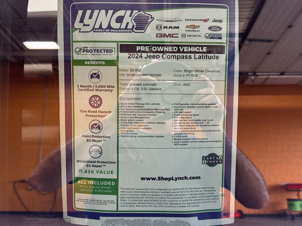 Used 2024 Jeep Compass Latitude AWD/4WD image 36