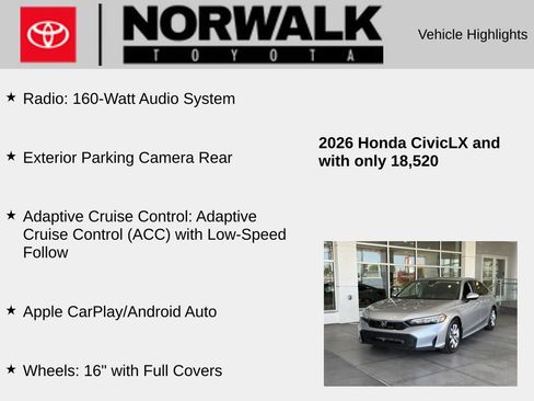 Used 2026 Honda Civic LX image 10
