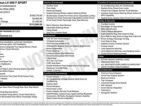 Used 2024 Lexus LX 600 F Sport image 25