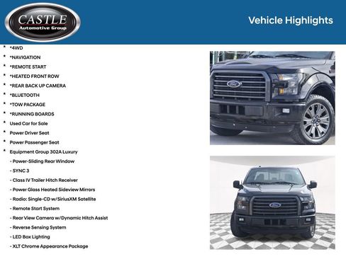 Used 2016 Ford F150 XLT w/ Equipment Group 302A Luxury image 3