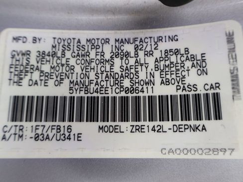 Used 2012 Toyota Corolla LE FWD image 31