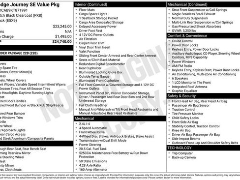 Used 2019 Dodge Journey SE FWD image 38