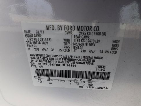 Used 2017 Lincoln MKX Select w/ Select Plus Package image 23