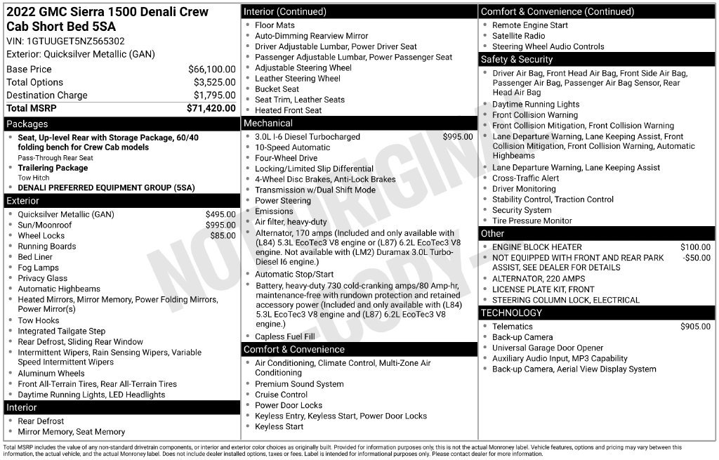 Used 2022 GMC Sierra 1500 Denali AWD/4WD image 3