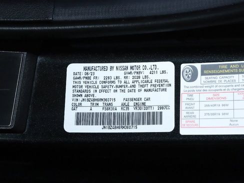 Certified 2024 Nissan Z Performance w/ Floor Mat Package image 20