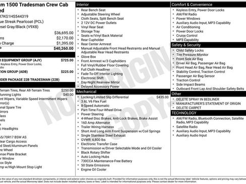 Used 2017 RAM 1500 Tradesman w/ Popular Equipment Group AWD/4WD image 4