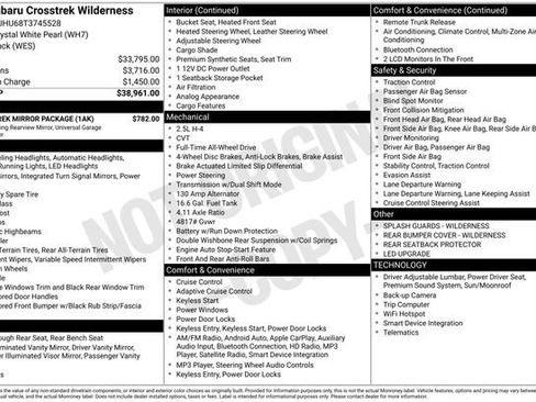 New 2026 Subaru Crosstrek 2.5i Wilderness w/ Crosstrek Mirror Package image 5