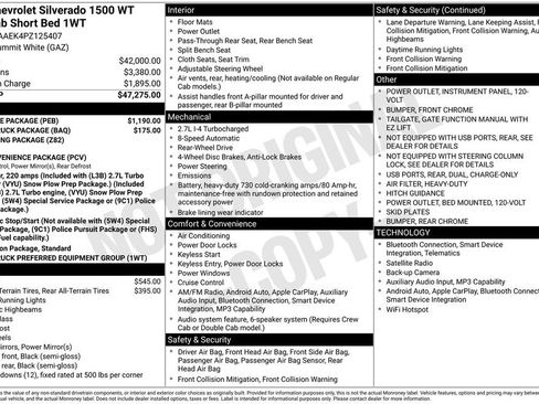 Used 2023 Chevrolet Silverado 1500 W/T w/ WT Value Package RWD image 2