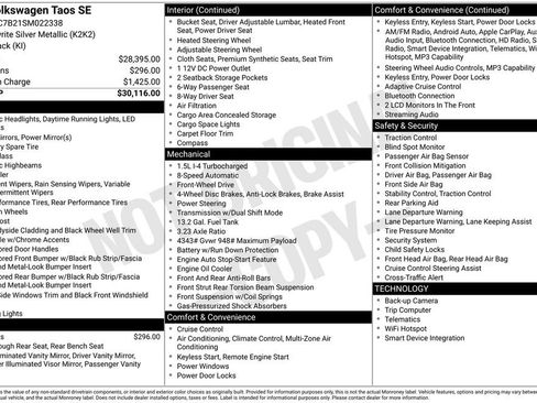 Certified 2025 Volkswagen Taos SE image 48