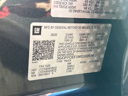 Used 2021 Chevrolet Silverado 1500 Custom Trail Boss image 18