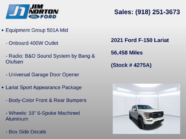 Used 2021 Ford F150 Lariat AWD/4WD image 8