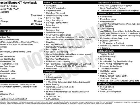Used 2019 Hyundai Elantra GT FWD image 39