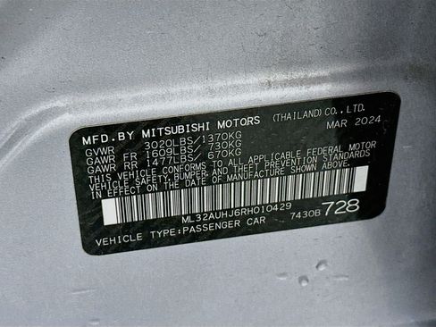 Used 2024 Mitsubishi Mirage ES FWD image 12