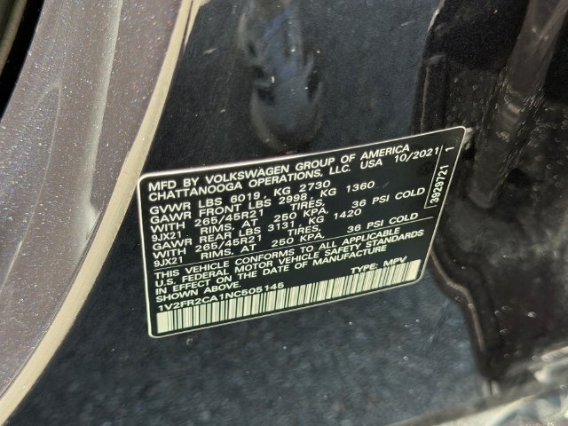 Used 2022 Volkswagen Atlas SEL Premium AWD/4WD image 24