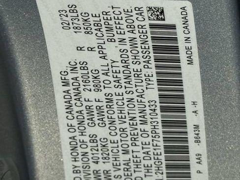 Used 2023 Honda Civic EX image 9