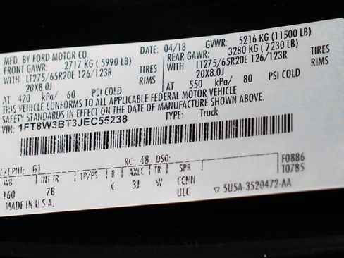 Used 2018 Ford F350 Platinum w/ Platinum Ultimate Package image 58