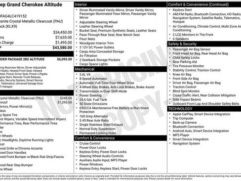 Used 2020 Jeep Grand Cherokee Altitude image 43