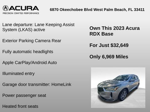 Used 2023 Acura RDX w/ Technology Package FWD image 12