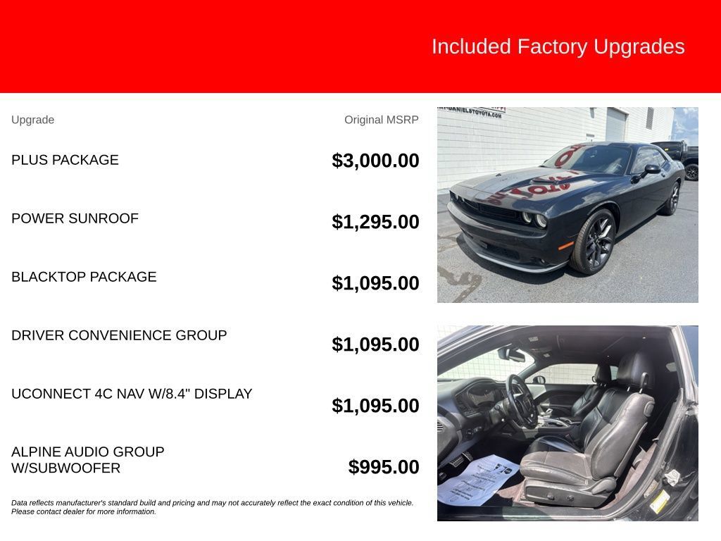 Used 2019 Dodge Challenger SXT w/ Plus Package RWD image 5